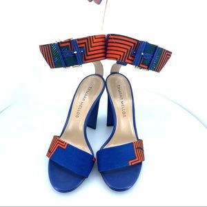 Tamara Mellon African Tribal Print Strappy Sandals size 37.5